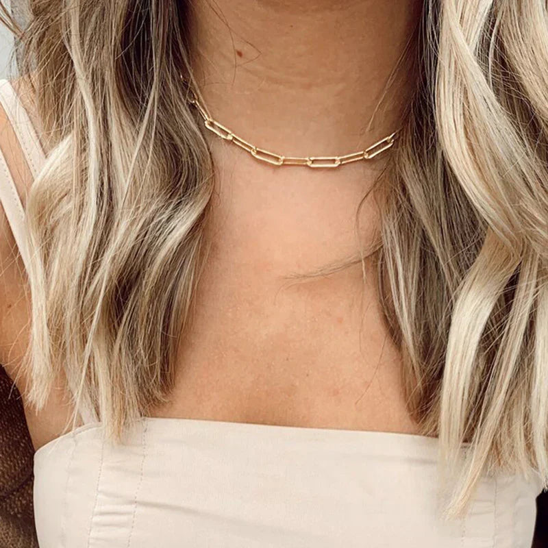 Arden Elegant Chain Necklace | Gold