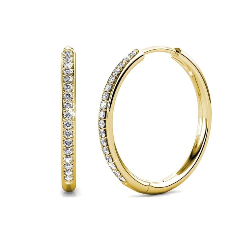 Morel Pave Earrings | Gold