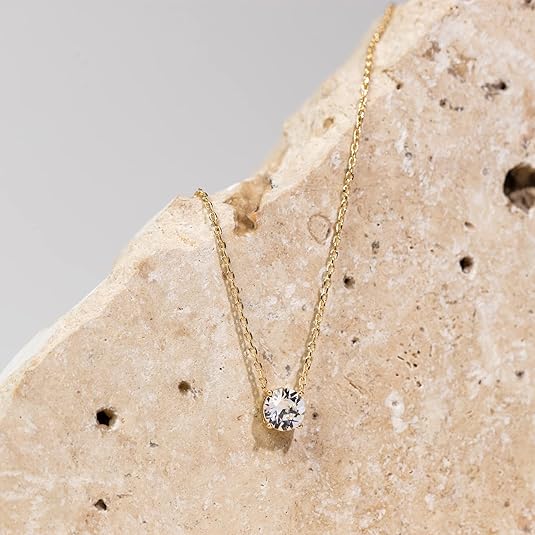 Aurelia Crystal Necklace | Gold
