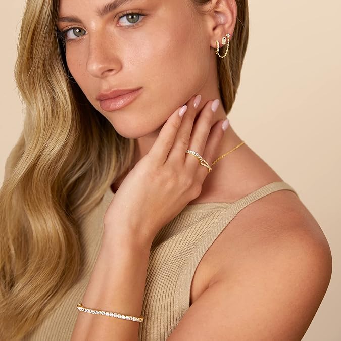 Adele Chain Earrings | Gold