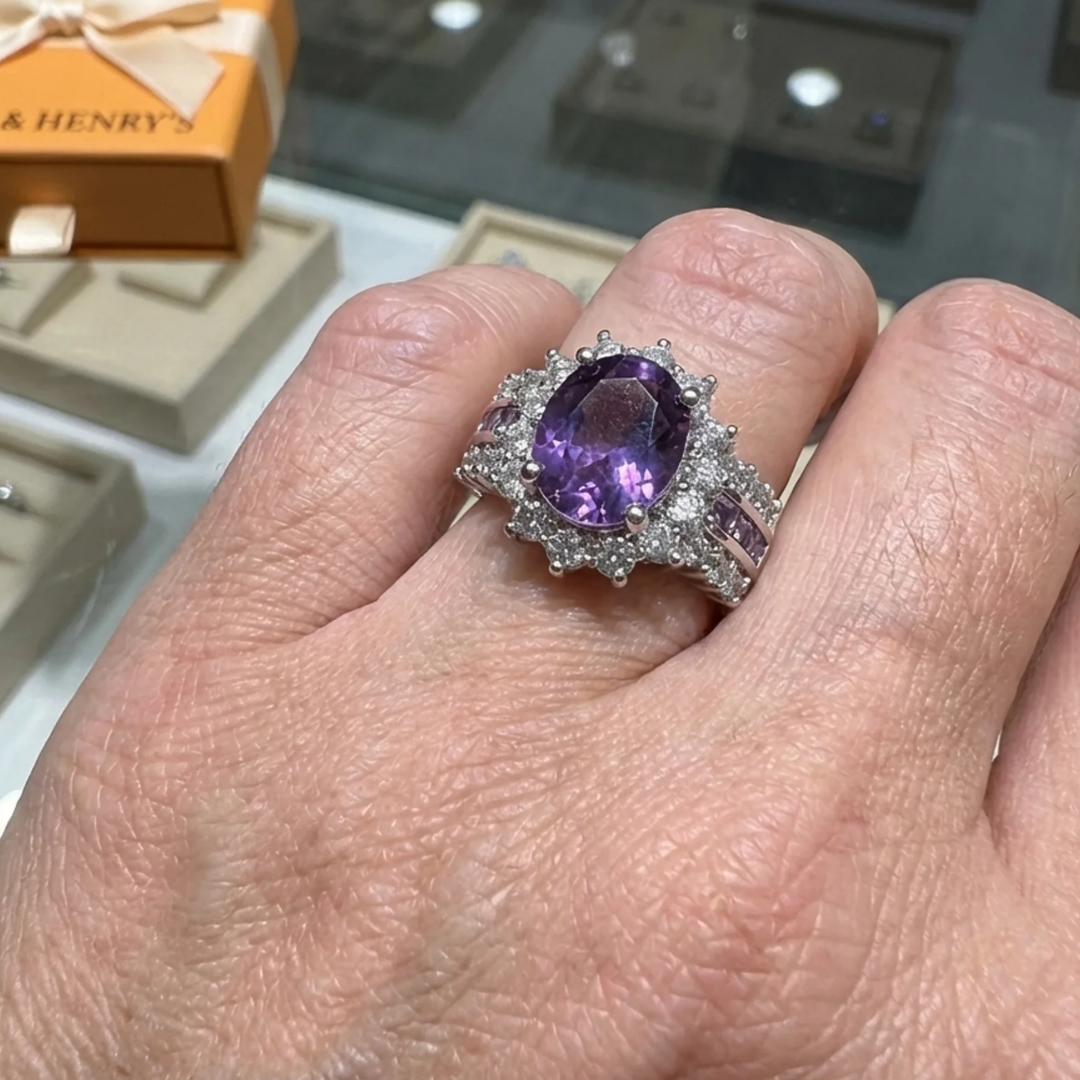 Ameline Twilight Crown Ring | White Gold