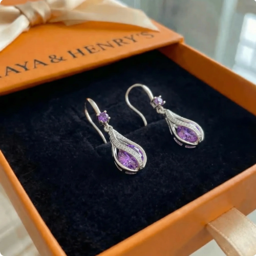 Carissa Lumen Twist Earrings | White Gold