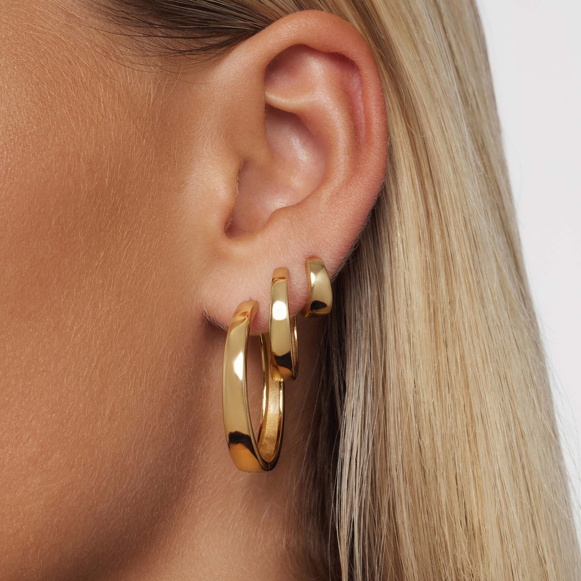 Mia Statement Hoops | Gold