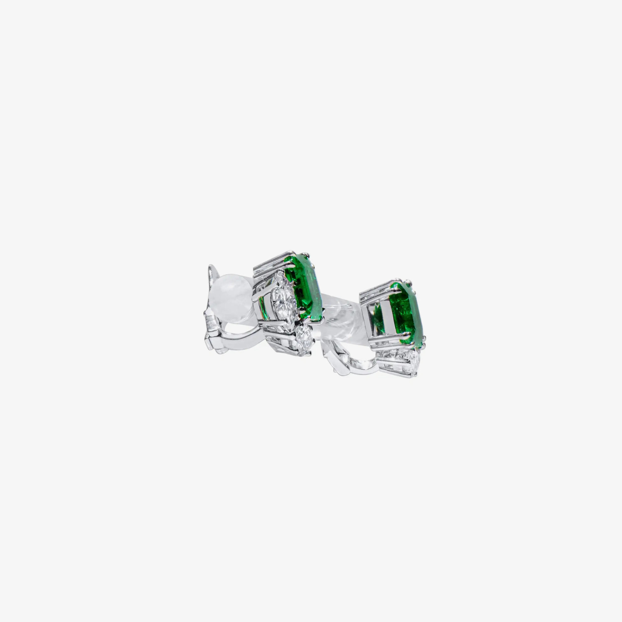 Emerald Brilliance Diamond Earrings