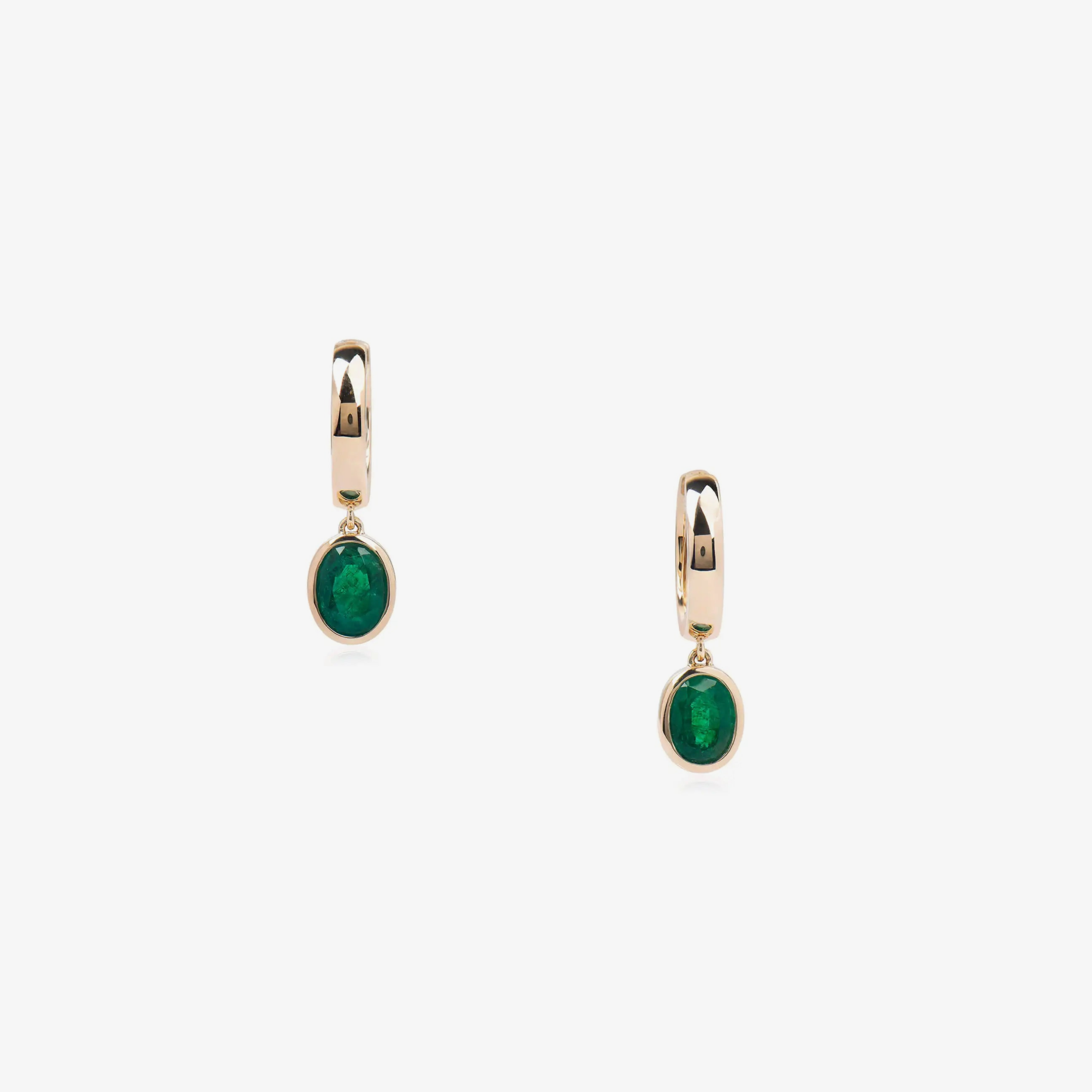 Emerald Luster Diamond Earrings