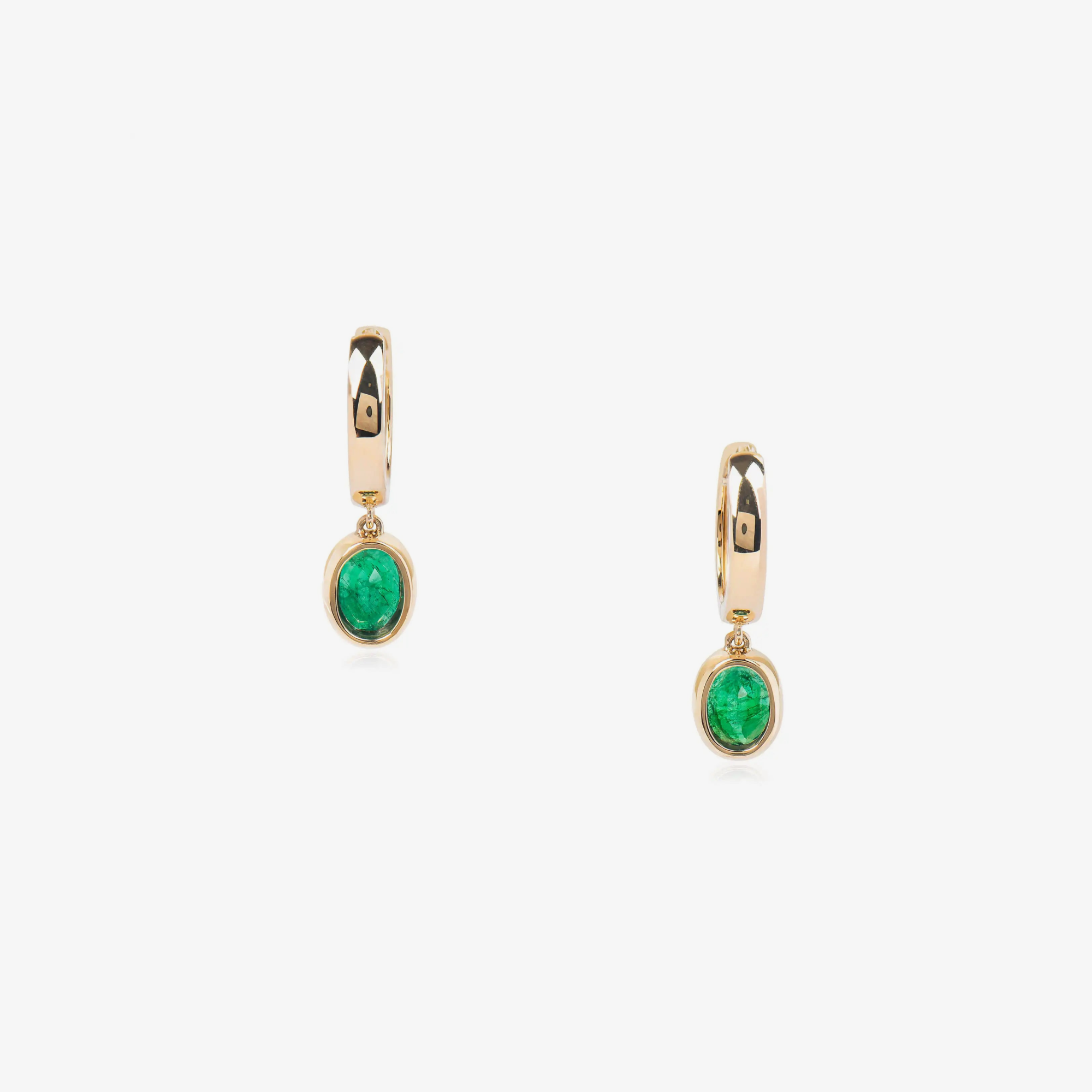 Emerald Luster Diamond Earrings