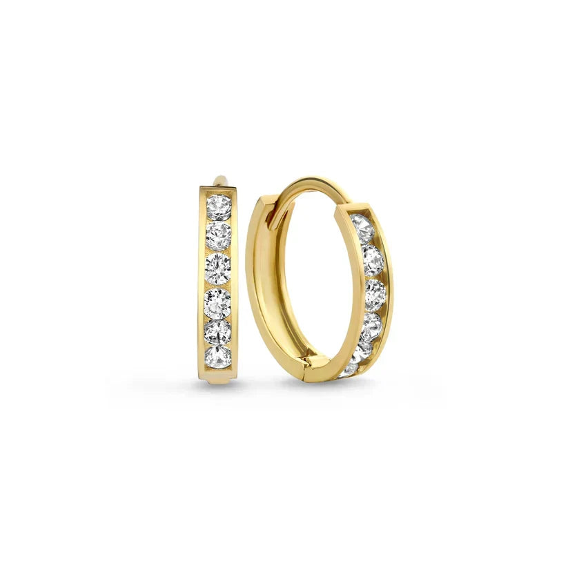 Lara Brielle Stone Earrings Set | Gold
