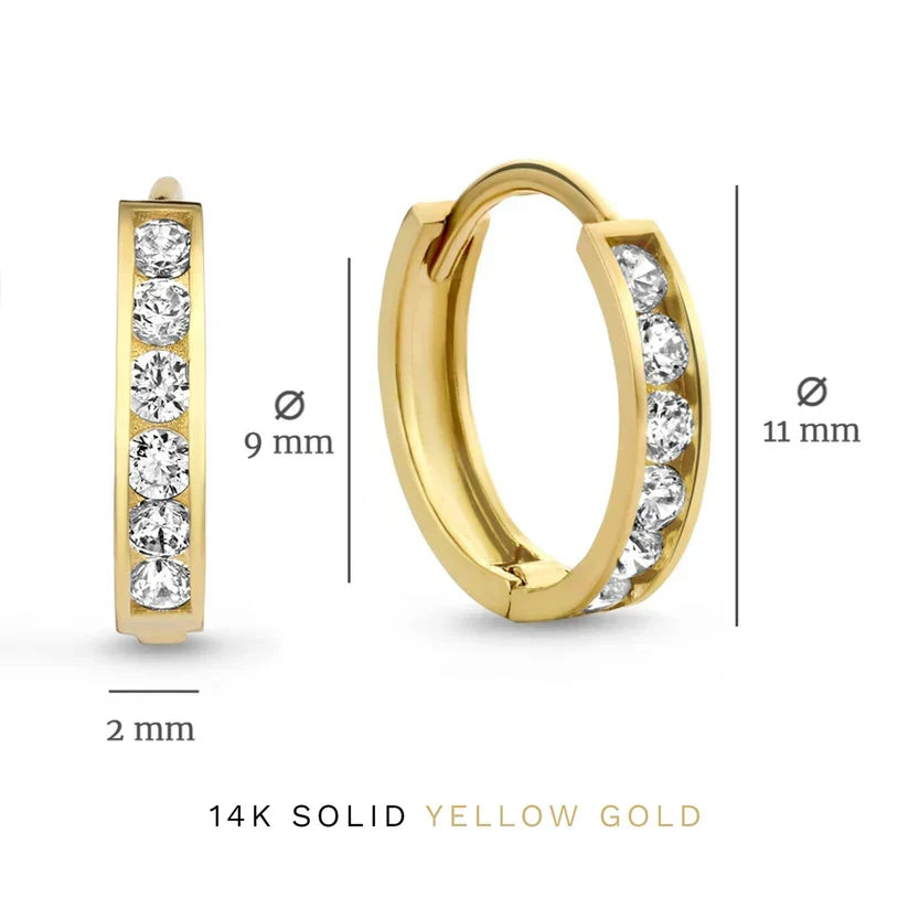 Lara Brielle Stone Earrings Set | Gold