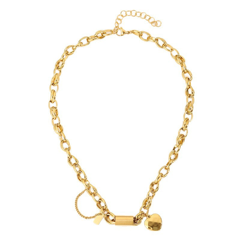 Heartened Chunky Necklace | Gold