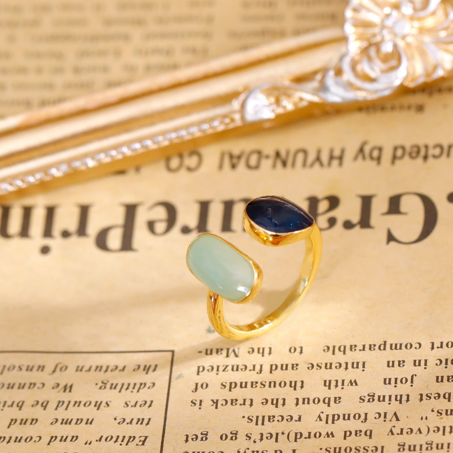 Kaia Duo Wrap Ring | Gold
