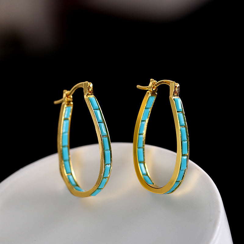 Cassian Edge Hoops | Gold