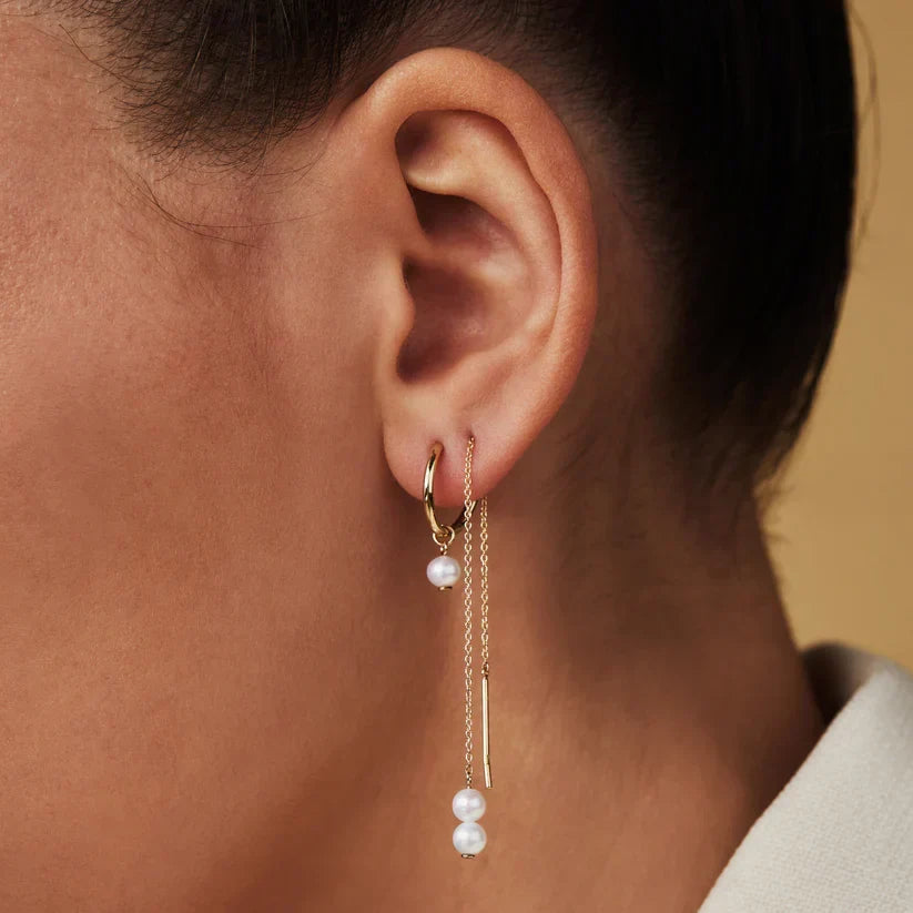 Della Crest Earrings | Gold