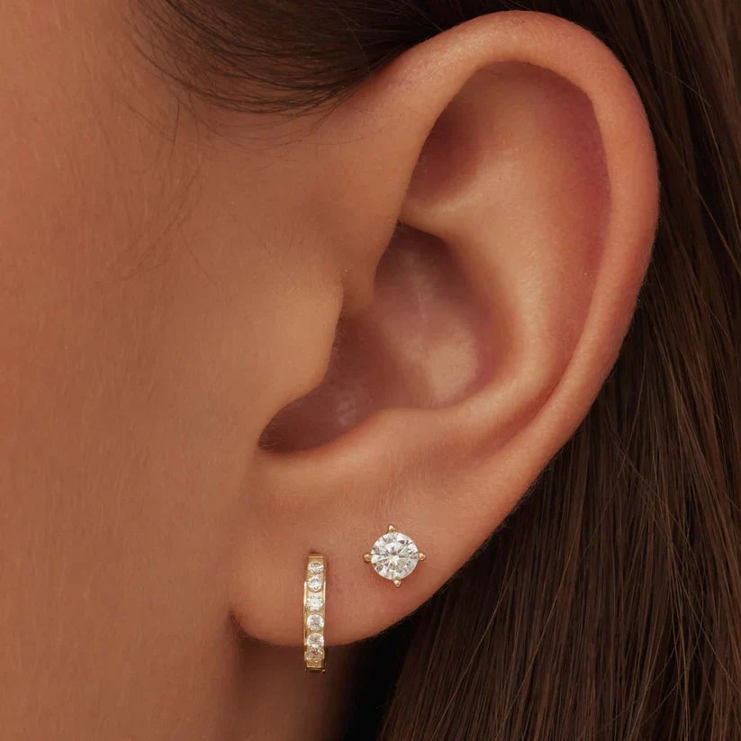 Lara Brielle Stone Earrings Set | Gold