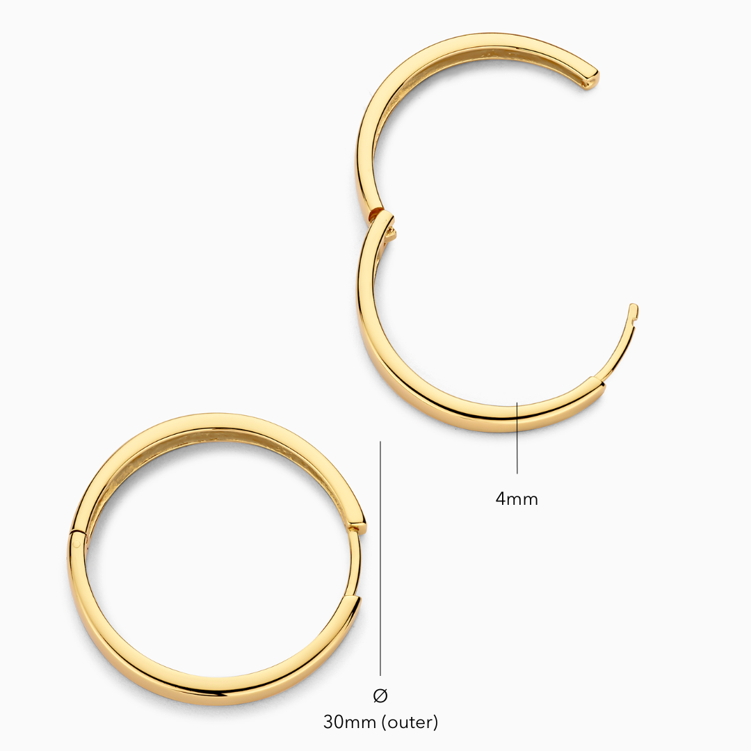 Mia Statement Hoops | Gold