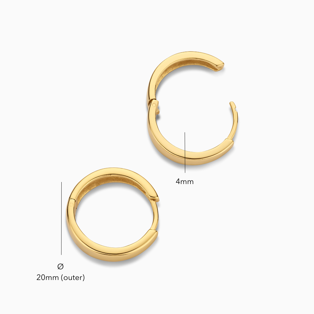 Mia Hoops | Gold