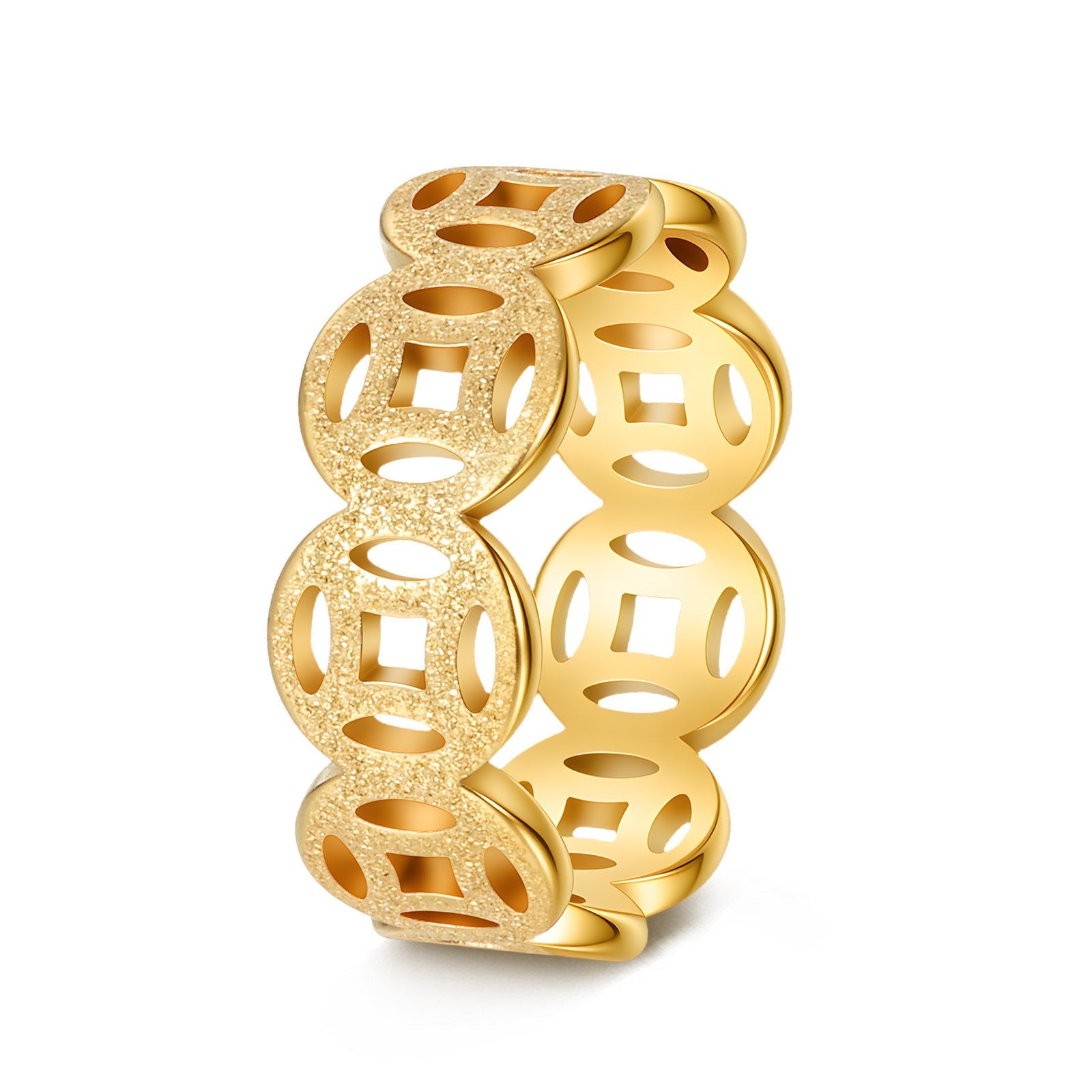 Elsa Classic Pattern Ring | Gold