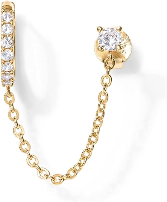 Adele Chain Earrings | Gold