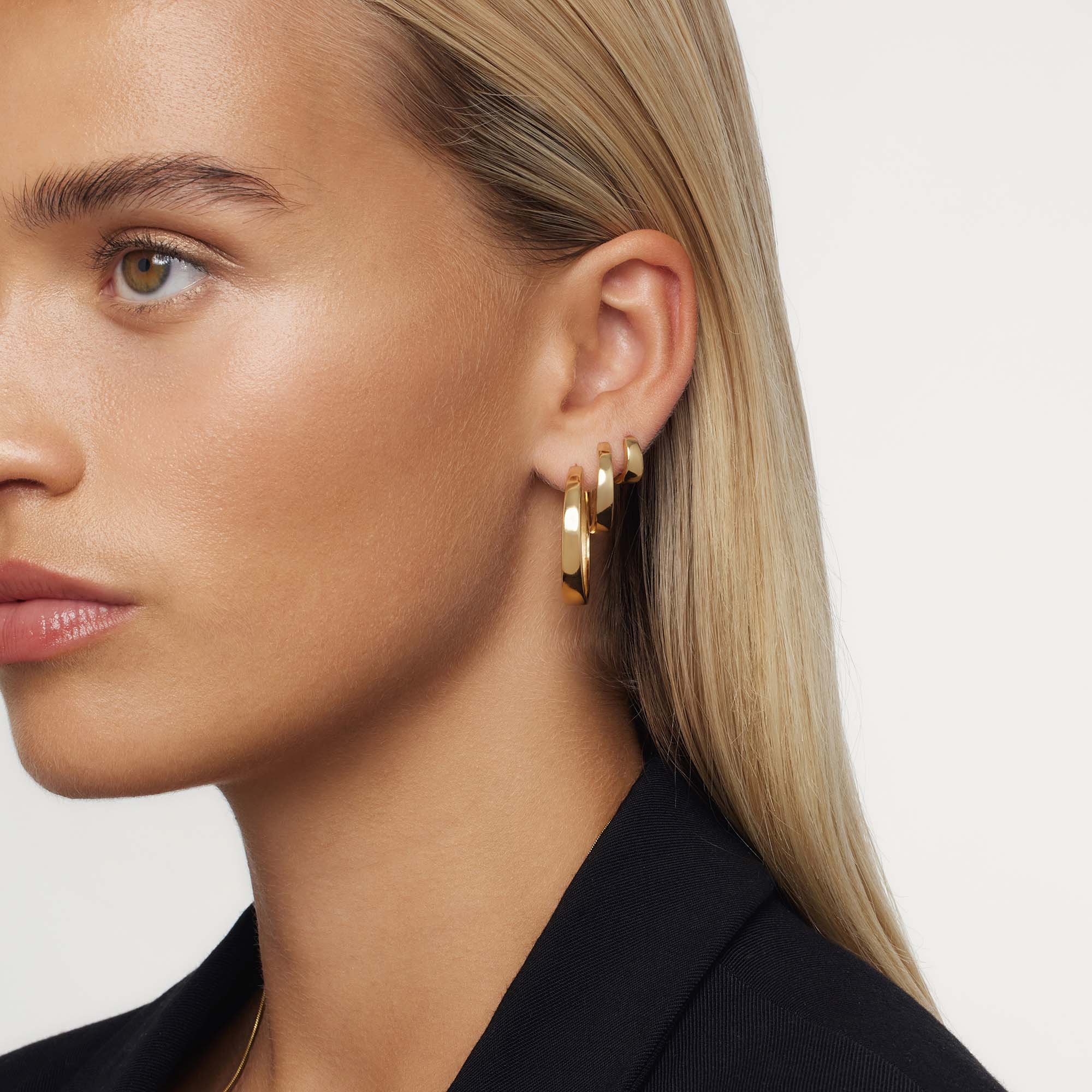Mia Statement Hoops | Gold
