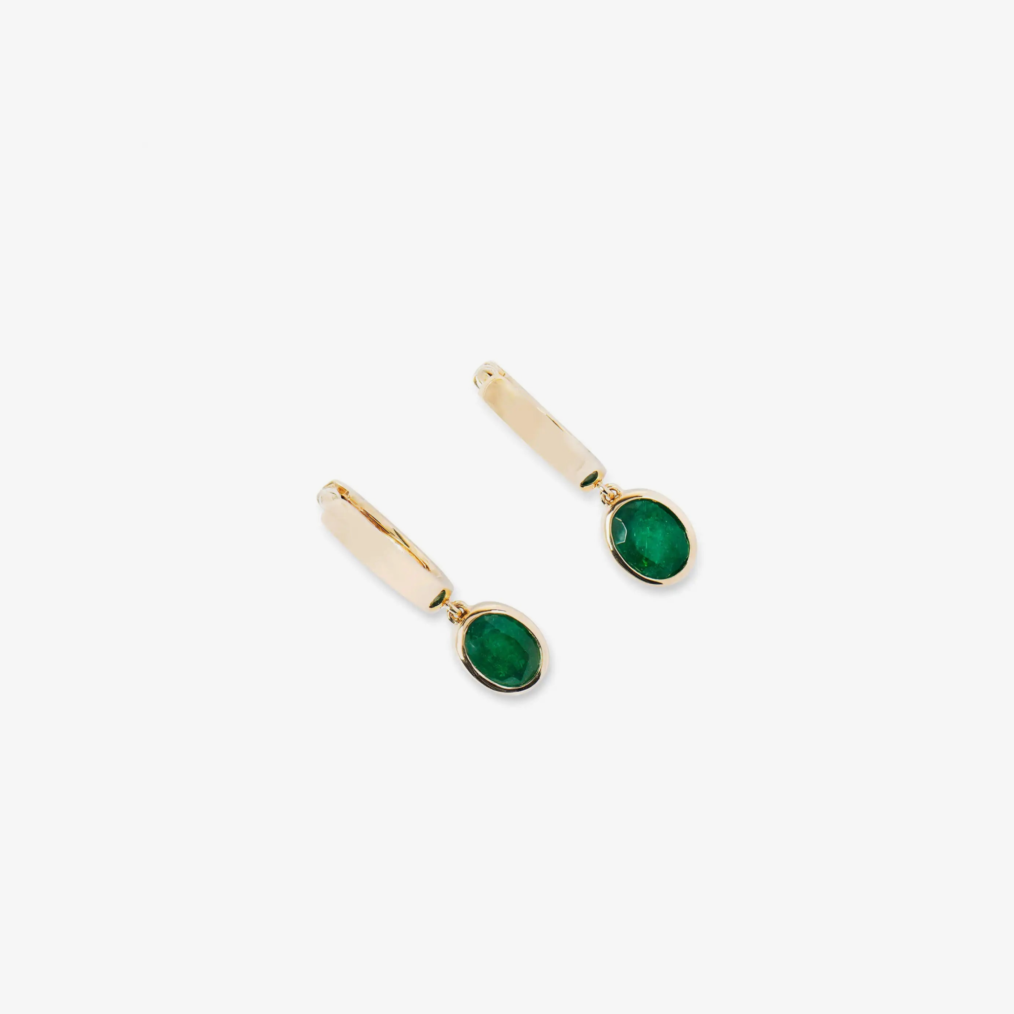 Emerald Luster Diamond Earrings