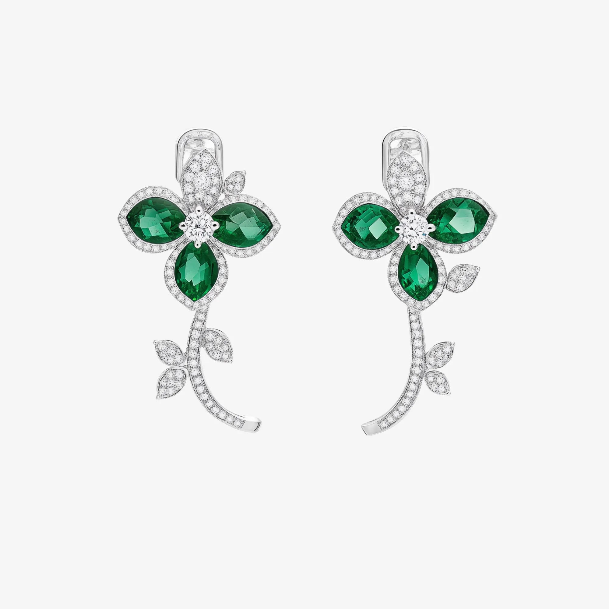 Emerald Reverie Botanical Radiance Earrings