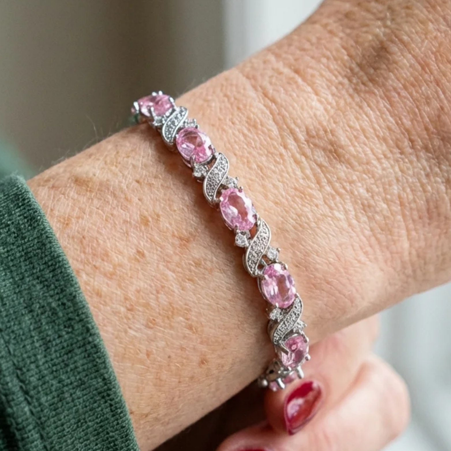 Gia Rosaline Bracelet | White Gold