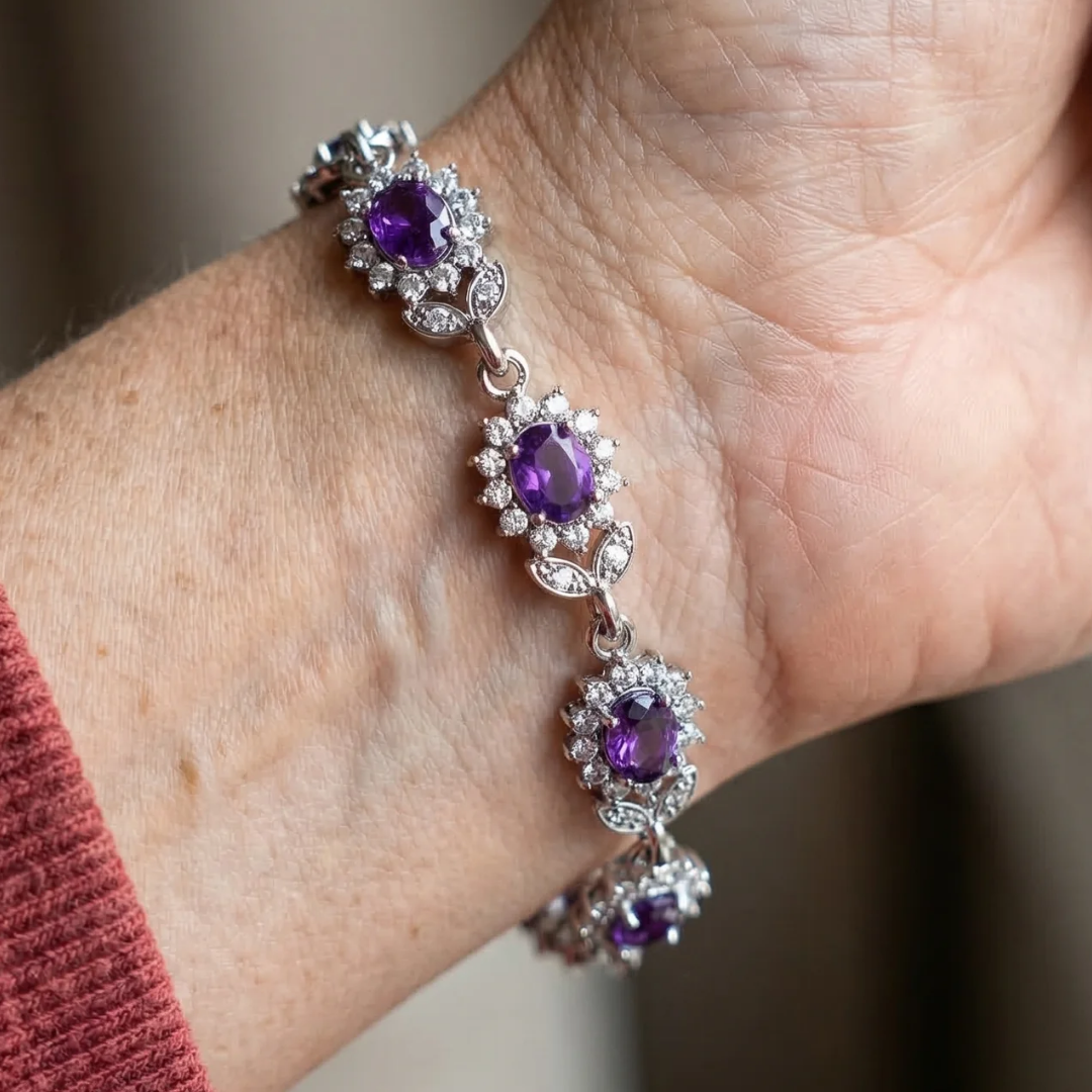 Iris Violetthorn Bracelet | White Gold