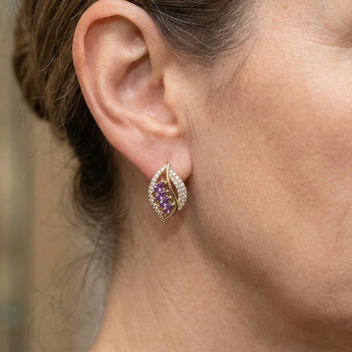 Elora Lilavere Earrings | Rose Gold