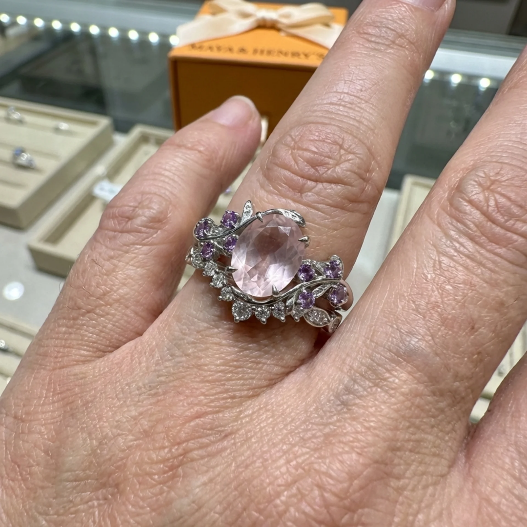 Marielle Leafglow Ring Set | White Gold