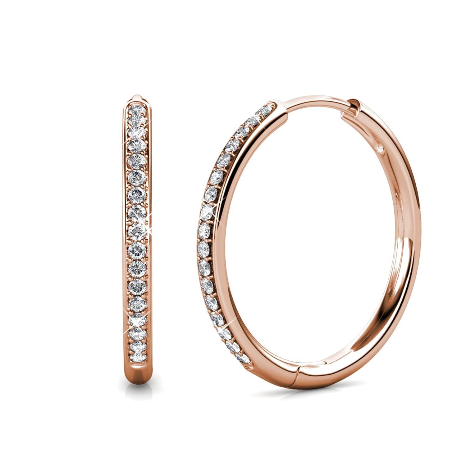 Morel Pave Earrings | Gold