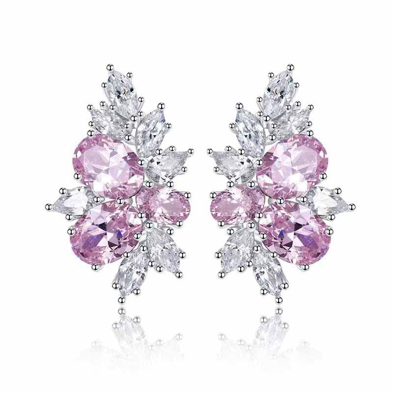 Liora Blushbloom Earrings | White Gold