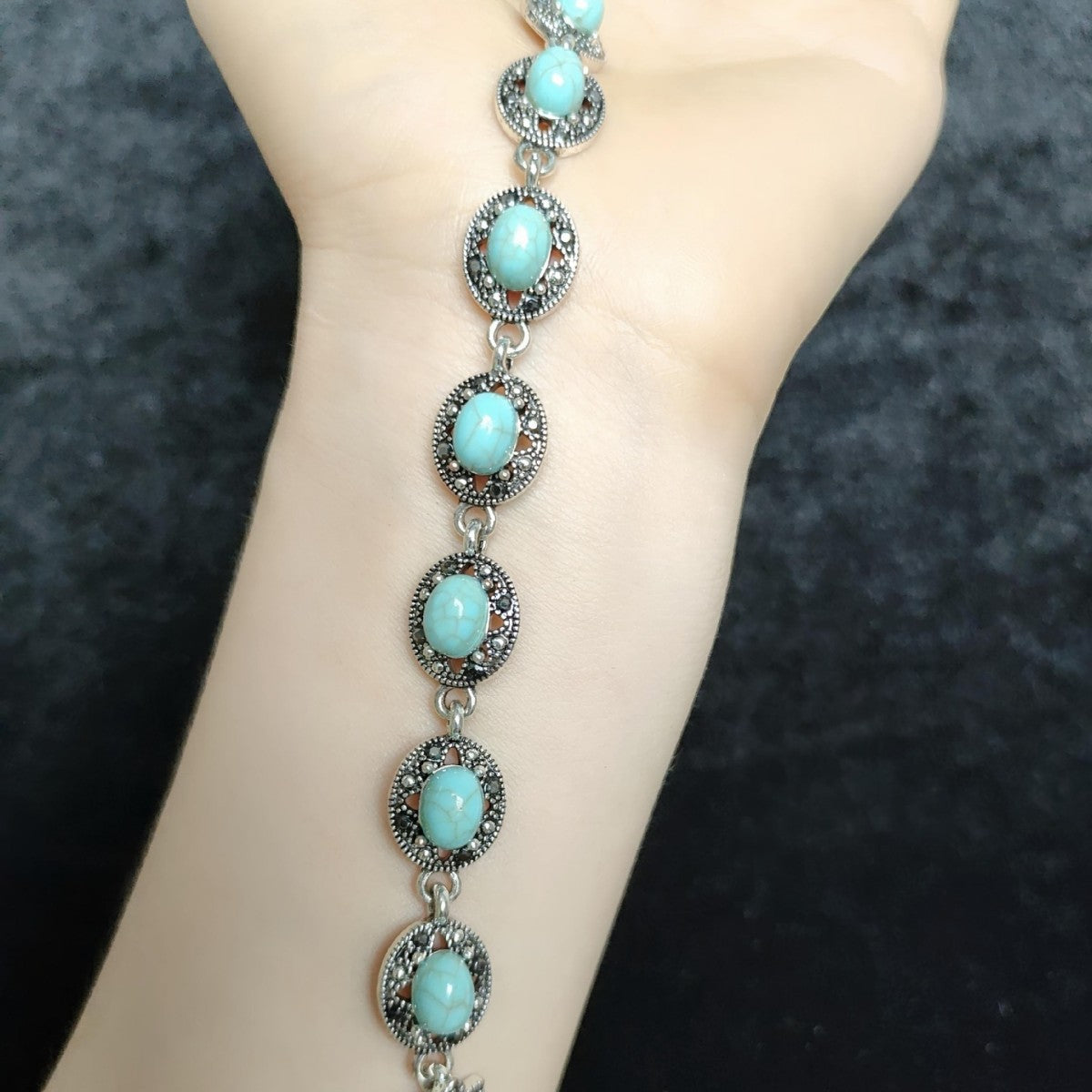 Corinne Noble Emblem Bracelet | White Gold