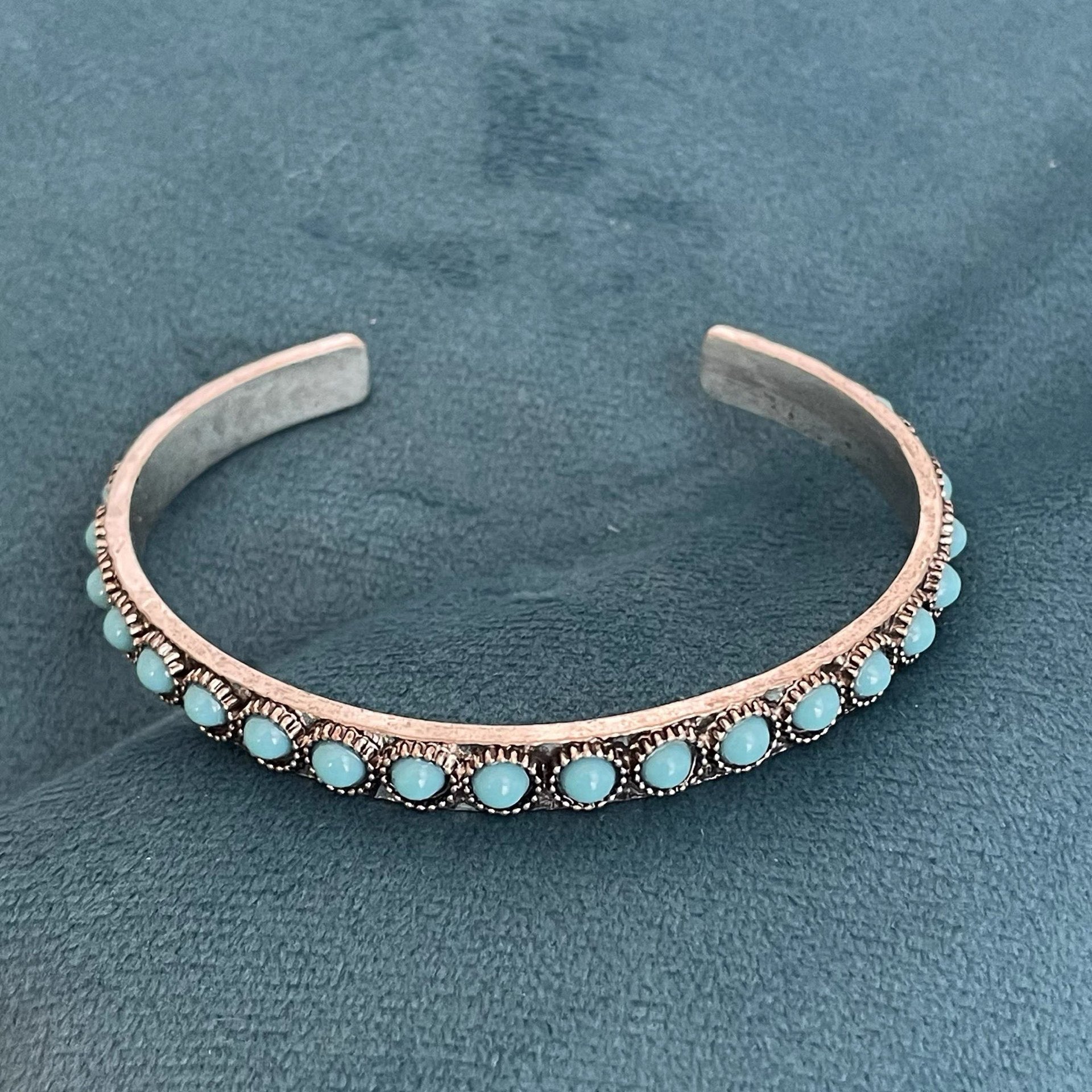 Talisa Turquoise Open Bracelet | White Gold