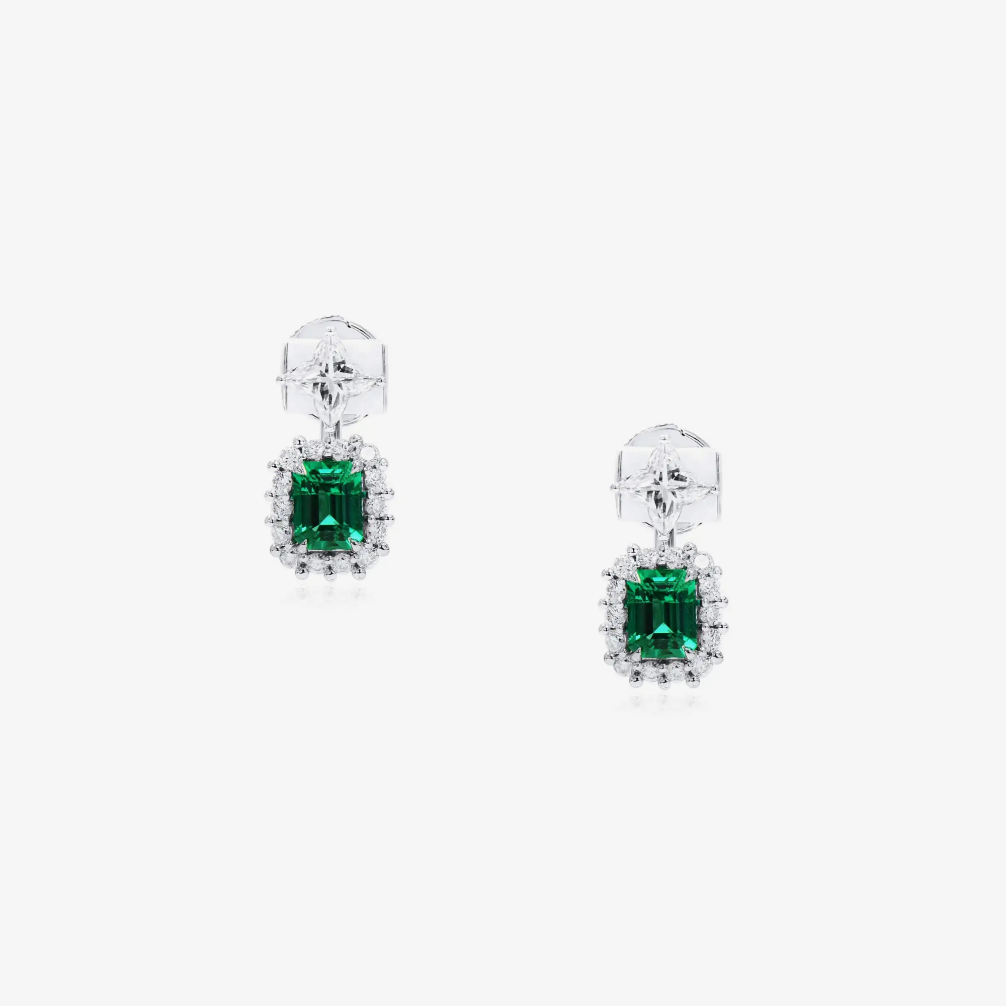 Vivid Emeralds Earrings