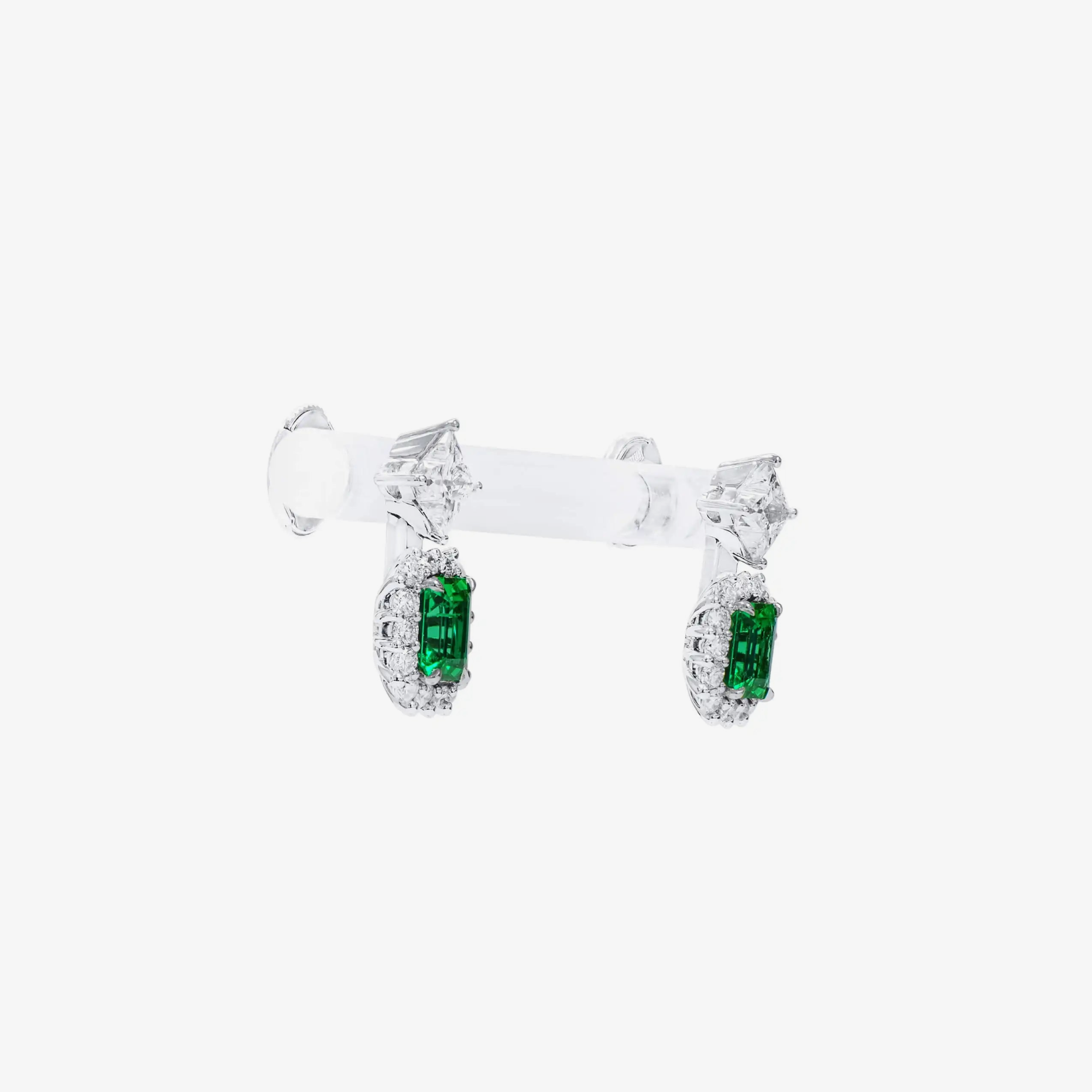 Vivid Emeralds Earrings