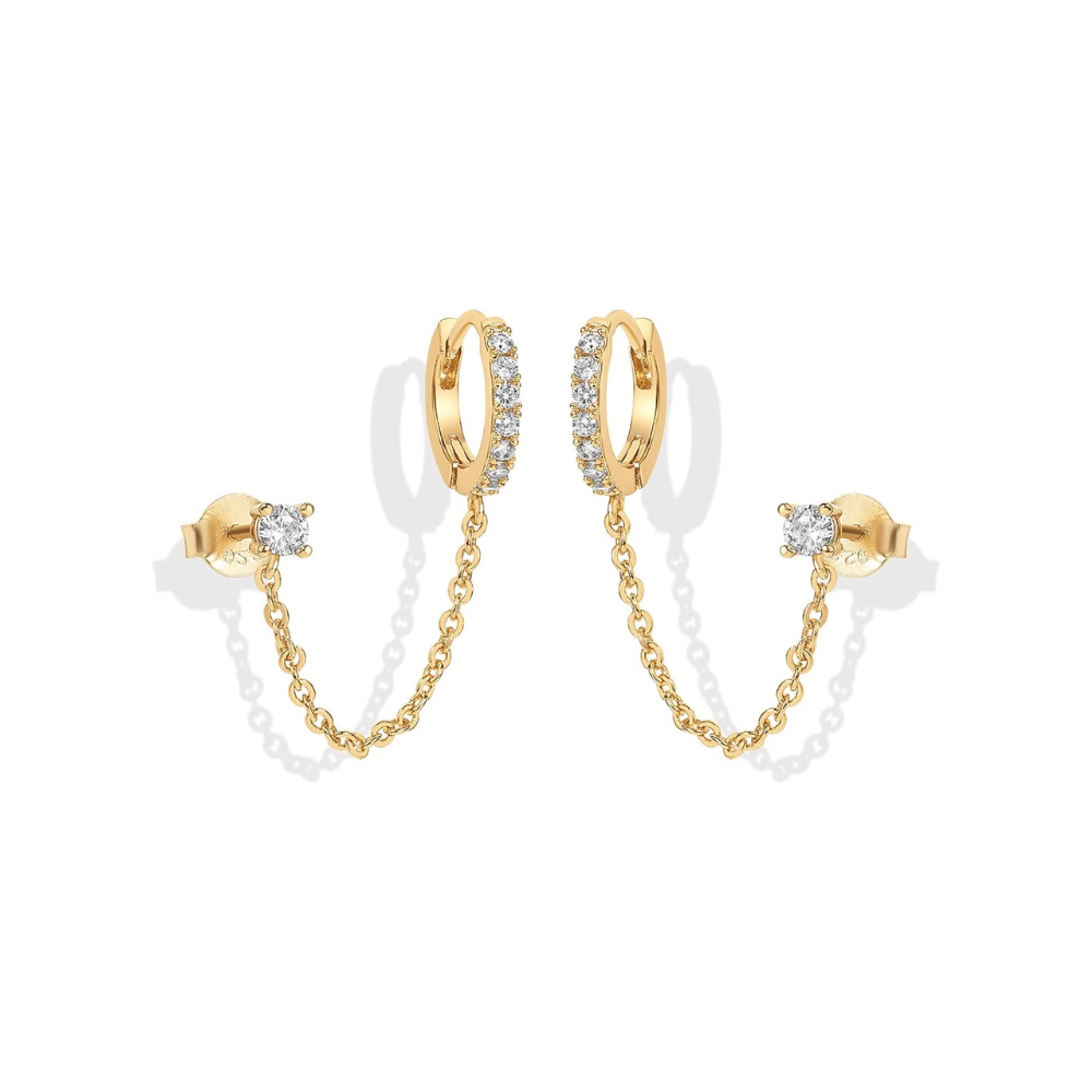 Adele Chain Earrings | Gold