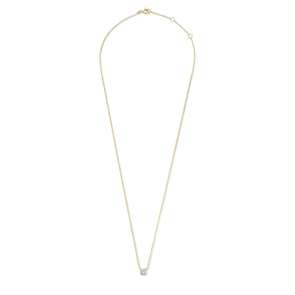 Chloé Moissanite Stone Necklace | Gold