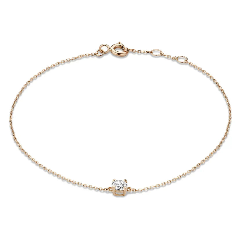 Chloé Moissanite Stone Bracelet | Gold
