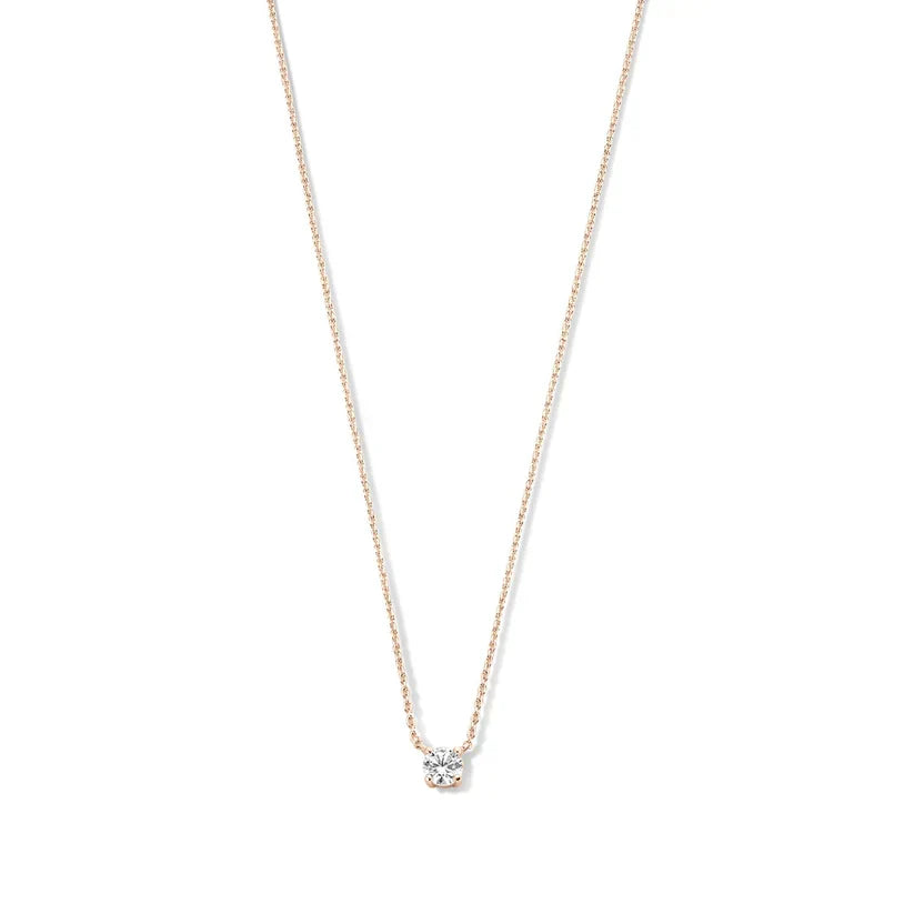 Chloé Moissanite Stone Necklace | Gold